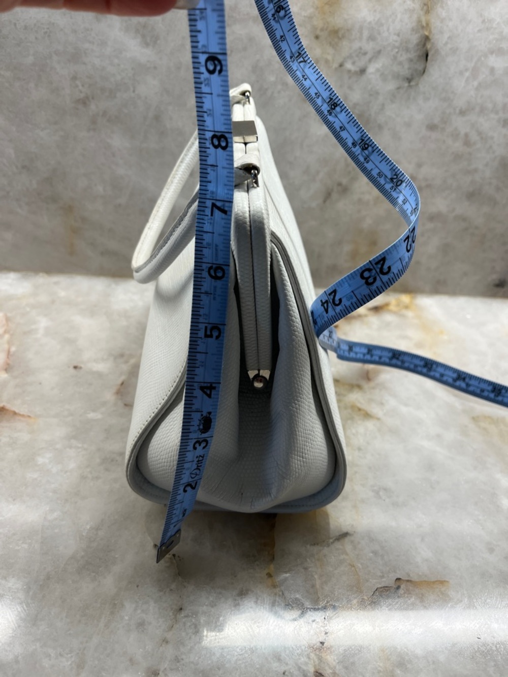 Banana Republic White Mini Top-Handle Satchel - Picture 9 of 9